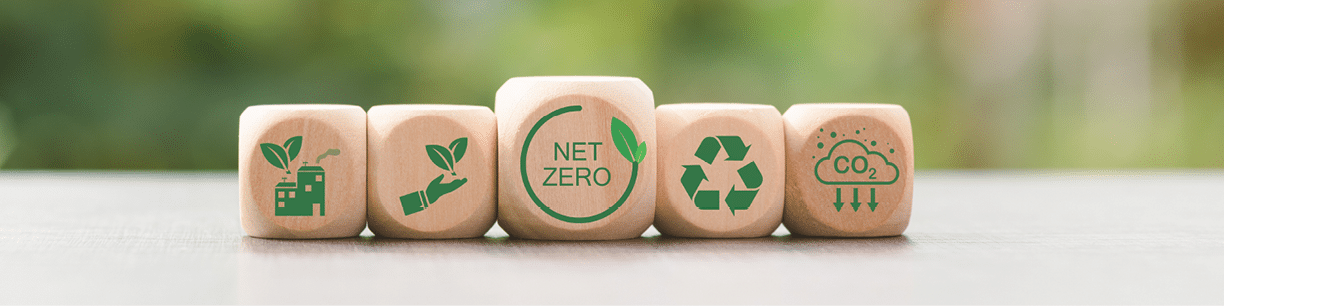 Wooden blocks and icons representing the concept of caring for nature together,Net Zero,Carbon Neutral Concepts ,Greenhouse Gas Reduction Policy,Carbon Neutral,Environmental Mind,Green Industry.