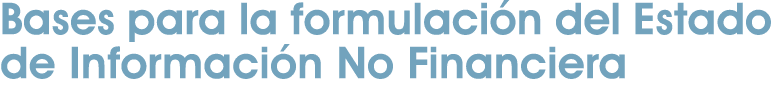 Bases para la formulaci n del Estado de Informaci n No Financiera