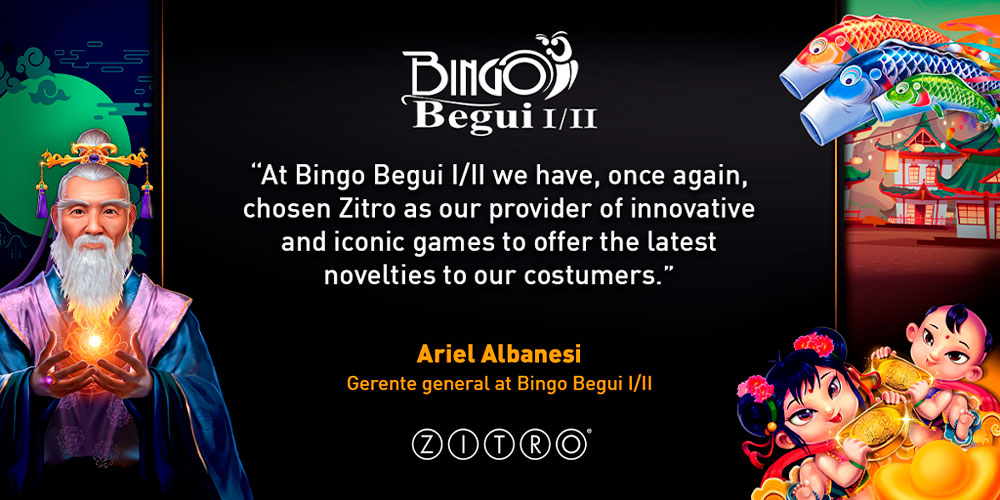 ALL THE ZITRO GAME HITS AND CABINETS ARRIVE TO BINGO BEGUI I/II