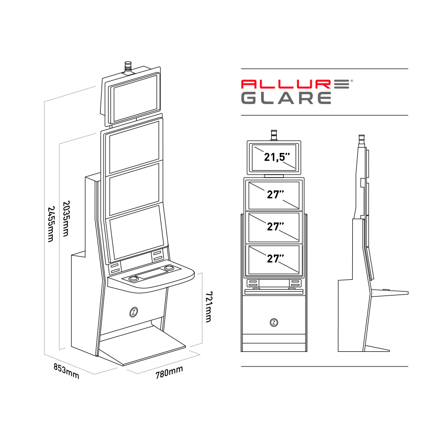 Allure Glare Cabinets