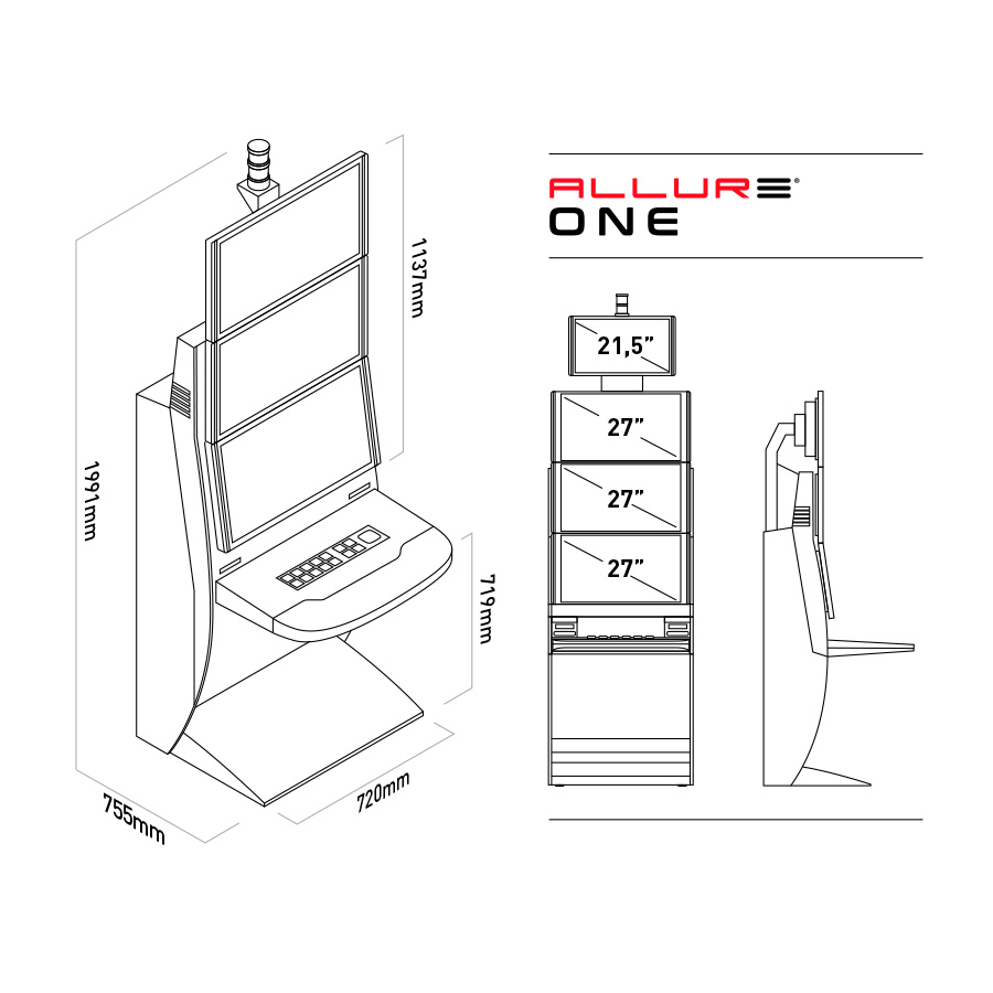 Allure One Cabinet - Zitro games