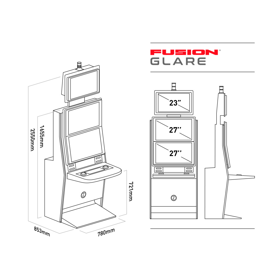 Fusion Glare Cabinets