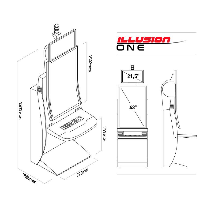 Illusion One Cabinet - Zitro games