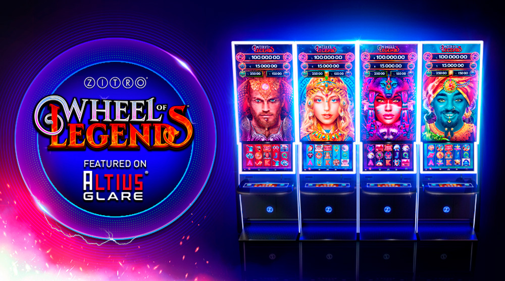 ZITRO ANNOUNCES THE WORLWIDE LAUNCH OF WHEEL OF LEGENDS ON ITS STELLAR CABINET: ALTIUS GLARE