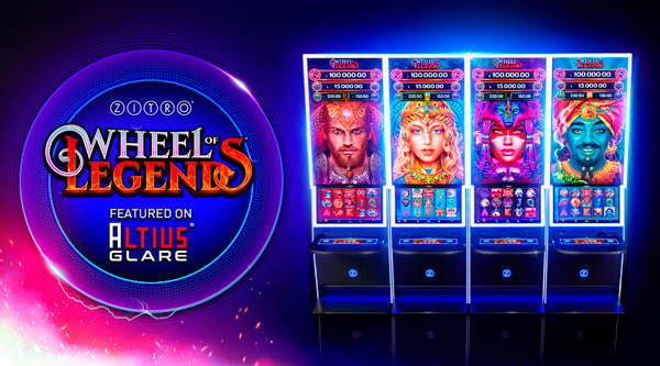 ZITRO ANNOUNCES THE WORLWIDE LAUNCH OF WHEEL OF LEGENDS  ON ITS STELLAR CABINET: ALTIUS GLARE